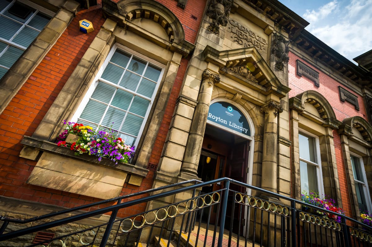 Royton Library on Rochdale Road